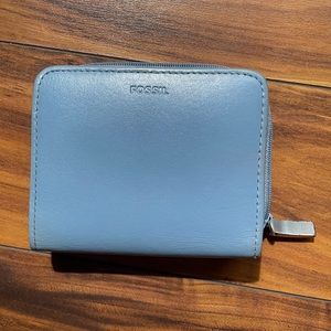 Fossil Leather blue wallet